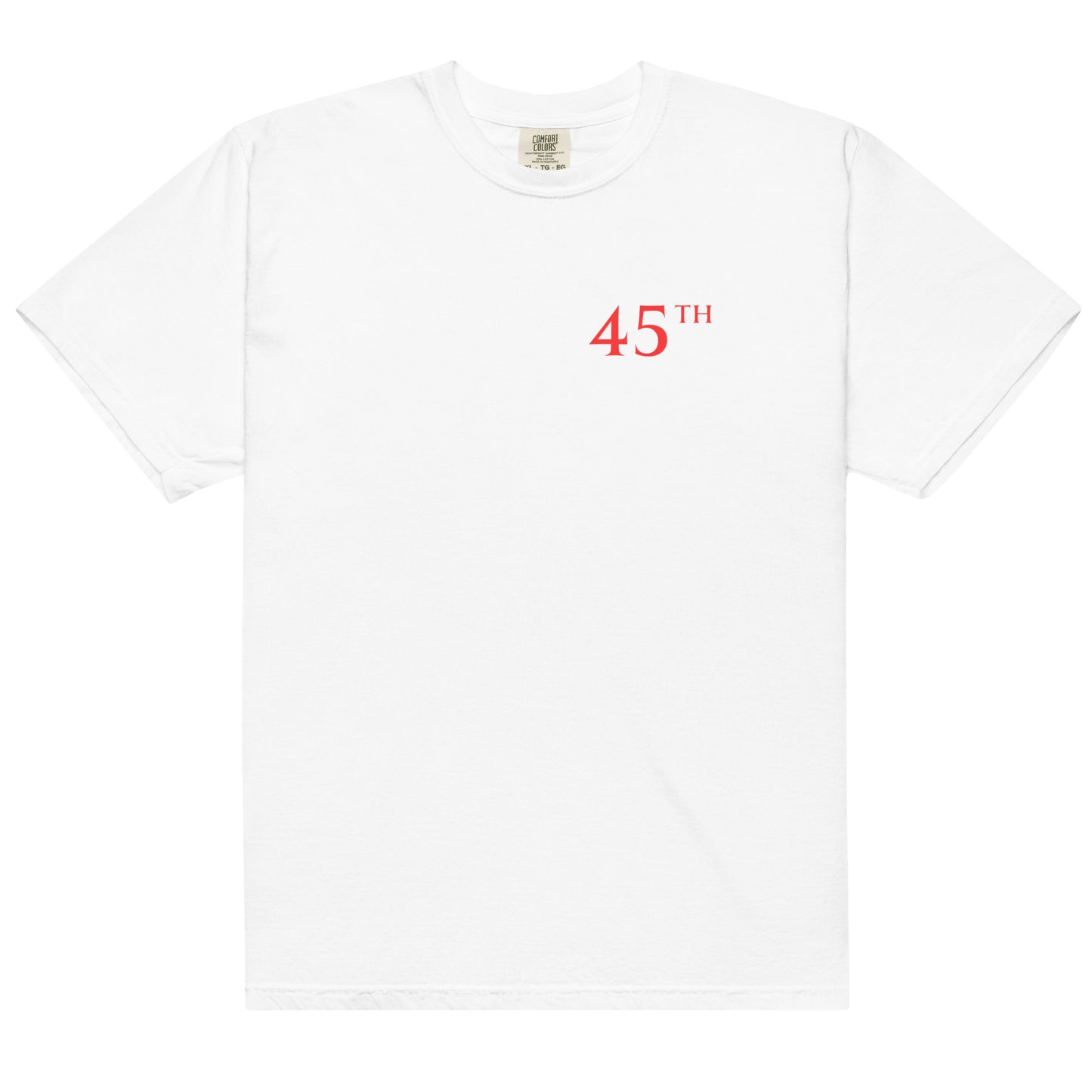 RED "45TH" Defiant Fist Tee